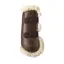 Kentucky Horsewear Sheepskin Leather Tendon Boots Elastic Brown